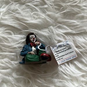 NWT Gilde Clowns Comedy Collection Sitting Clown Holding Ladybug